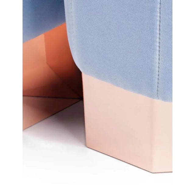 Light Blue Queen Heart Stool by Royal Stranger For Sale - Image 10 of 11