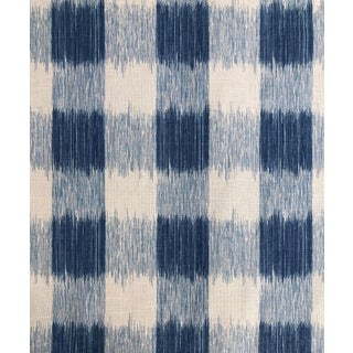 Jay Yang Ikat Buffalo Check Fabric - 2 Yards For Sale