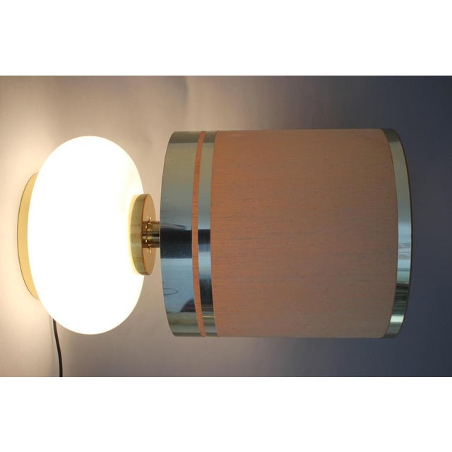 Large Glass and Brass Table Lamp, Italy, 1970s For Sale - Image 14 of 18