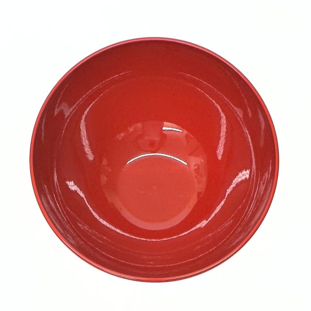 Mid-Century Modern Mid 20th Century Gargantuan Red Ceramic Serving Bowl by Waechtersbach Germany For Sale - Image 3 of 11
