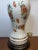 Ceramic Vintage Mid Century Floral Porcelain Table Lamp Brass Base 1950s 1960s MCM For Sale - Image 7 of 18