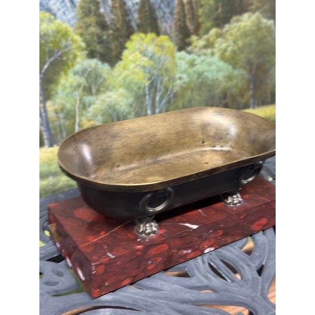 19th Century Roman Grand Tour Tub on Rossi Marble Base, Antique For Sale - Image 12 of 12