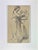 Pencil and charcoal drawing on paper realized in the earl 20th Century as preparatory drawing for the decorations at...
