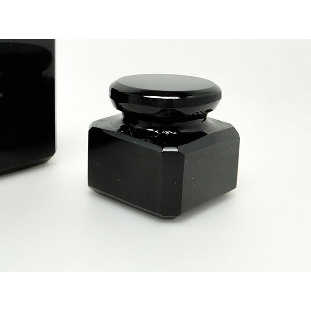 Art Nouveau Hialith Crystal Inkwell from Moser, Austro-Hungary, 1900s For Sale - Image 6 of 14
