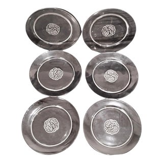 Art Deco Guebwiller Plates in Glass by Rene Lalique, France, 1926, Set of 6 For Sale