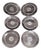 Art Deco Guebwiller Plates in Glass by Rene Lalique, France, 1926, Set of 6 For Sale