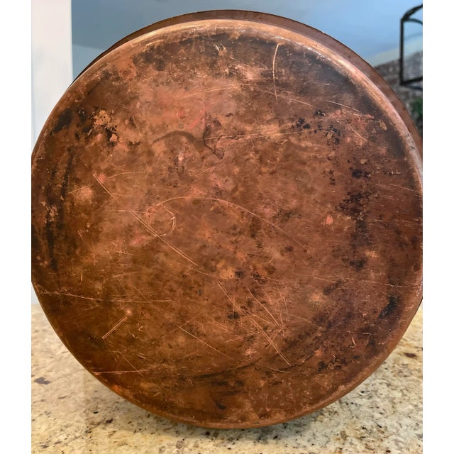 Late 19th Century Antique Late 19th Century French Copper Cooking Vessel For Sale - Image 5 of 6