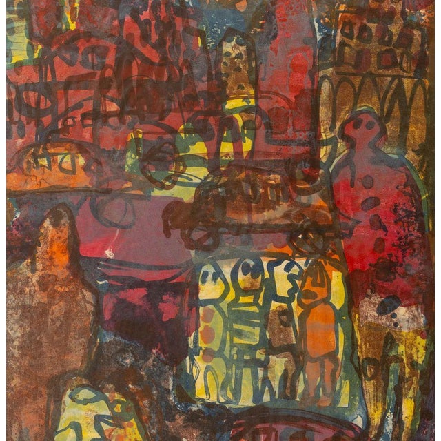 Contemporary Elfi Schuselka Abstraction Lithographs, 1965, 2 For Sale - Image 3 of 13