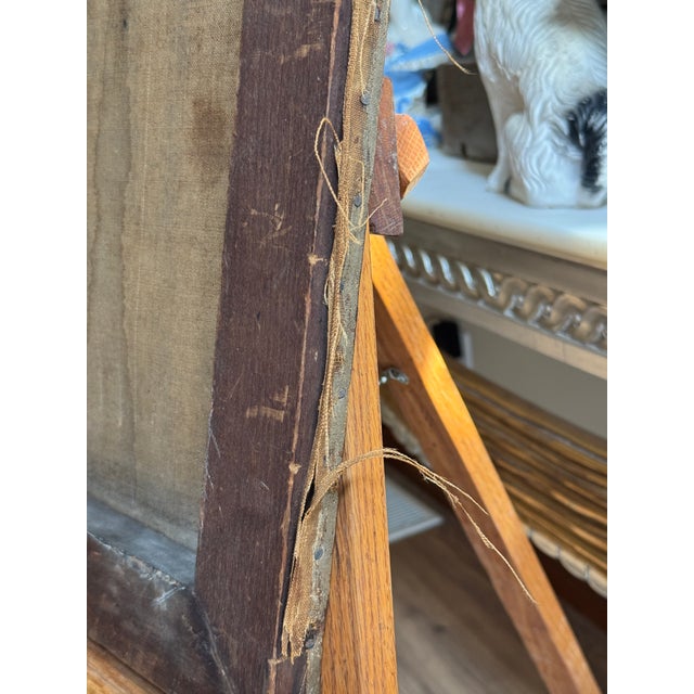 Antique European Genre Oil Painting of Man and Child in Workshop - Unsigned For Sale - Image 10 of 11