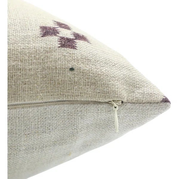 Fabdivine Artistic Cushion Cover 12x20 Inch Floral Prints on Thick Linen- Barfi For Sale - Image 4 of 4