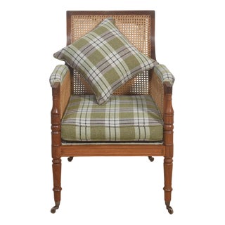 Antique Bergère Armchair in Mahogany, 1890s For Sale