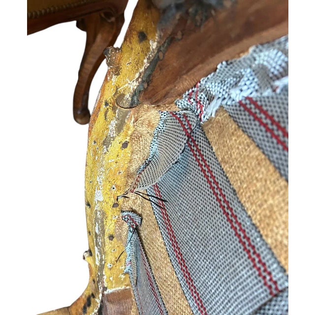 Louis XV Style Giltwood Fauteuil, 18th Century Beauvais Tapestry, in the Manner of Jean-Baptiste Tilliard, 19th Century For Sale - Image 13 of 15