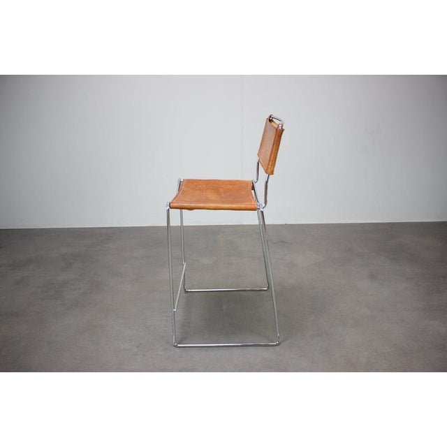 Leather Bar Stool by Giandomenico Belotti for Alias, Italy, 1970s For Sale - Image 9 of 15