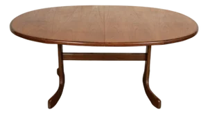 Mid 20th Century G-Plan "Whale Tail" Butterfly Leaf Dining Table