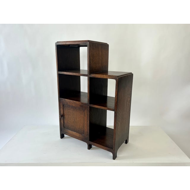 English Art Deco Modernist Bookcase in Oak, 1920s For Sale - Image 18 of 18