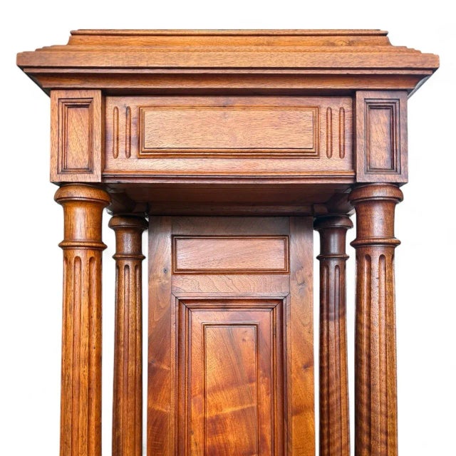 Wood Late-19th Century French Henri II Style Walnut Pedestal For Sale - Image 7 of 10