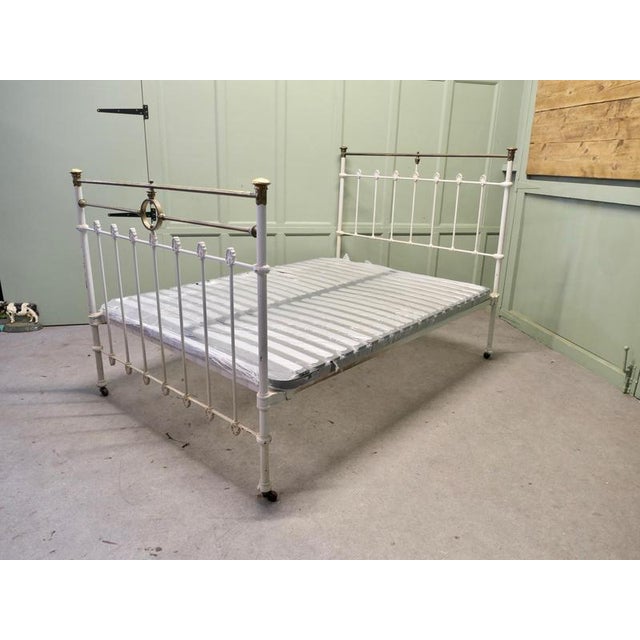 Victorian Brass and Iron Double Bed For Sale - Image 6 of 8