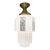 Rare 1930s Art Deco Skyscraper Milk Glass Pendant Light For Sale
