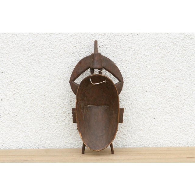 Brown Vintage Luba Mask, a Messenger Bird For Sale - Image 8 of 9