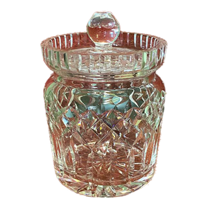 Waterford-Style Crystal Biscuit Jar