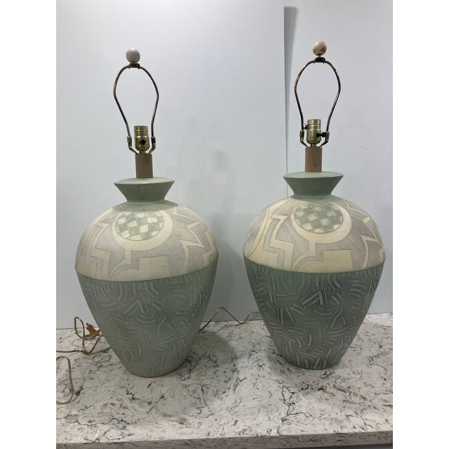 Pair of Vintage California Lamps For Sale - Image 11 of 12