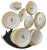 Art Deco French Service in Porcelain from Limoges, 1920s, Set of 49 For Sale