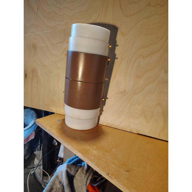 Plastic A Pair of Acrylic Wall Sconces Attributed to Louis Klaff For Sale - Image 7 of 10