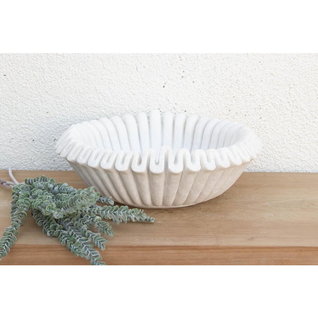 Large Organic Modern Marble Bowl For Sale In Los Angeles - Image 6 of 6