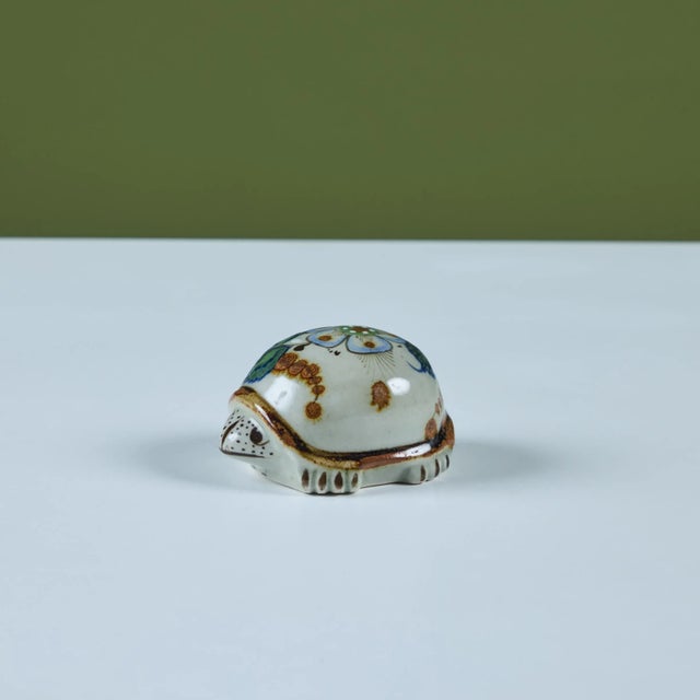 Ceramic Glazed Turtle Figure For Sale - Image 4 of 10