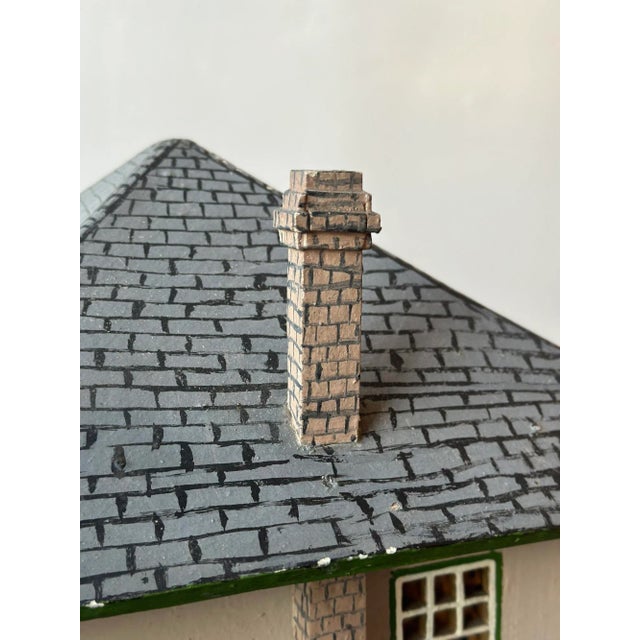 Vintage Folk Art Model American "Foursquare" Style Home, Circa 1940s For Sale - Image 10 of 12