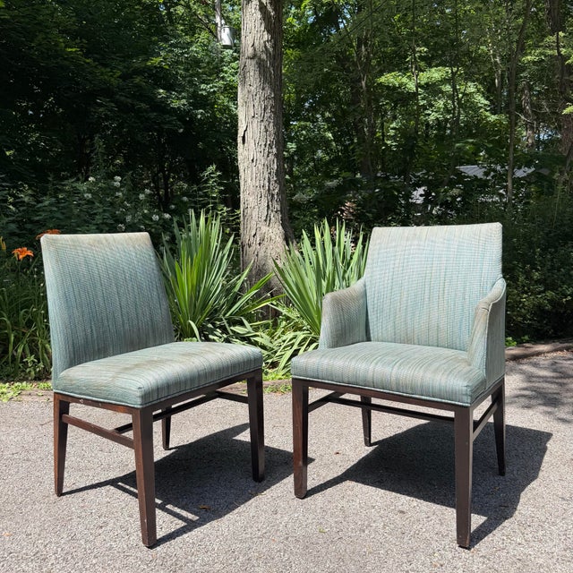 Mid 20th Century Edward Wormley for Dunbar Rosewood Dining Set With Eight Chairs and Three Leaves For Sale In Cleveland - Image 6 of 12