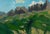 1970s The Alps in Provence, Oil on Board Painting by Pierre-Edmond Peradon For Sale - Image 5 of 16