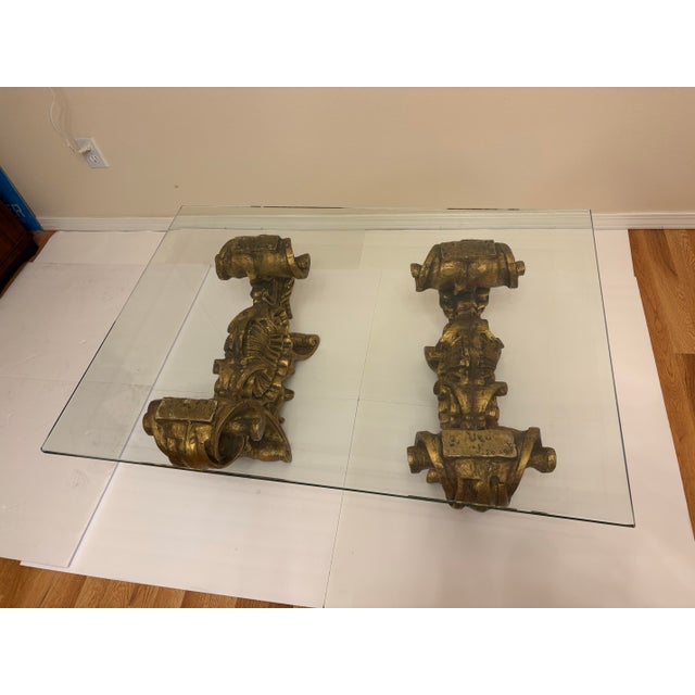 Rococo Vintage Hollywood Regency/Rococo Coffee Table For Sale - Image 3 of 6