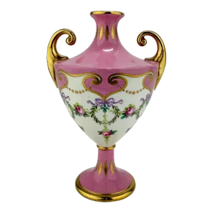 Petite Mintons Neoclassical Porcelain Cabinet Vase C. 1891
