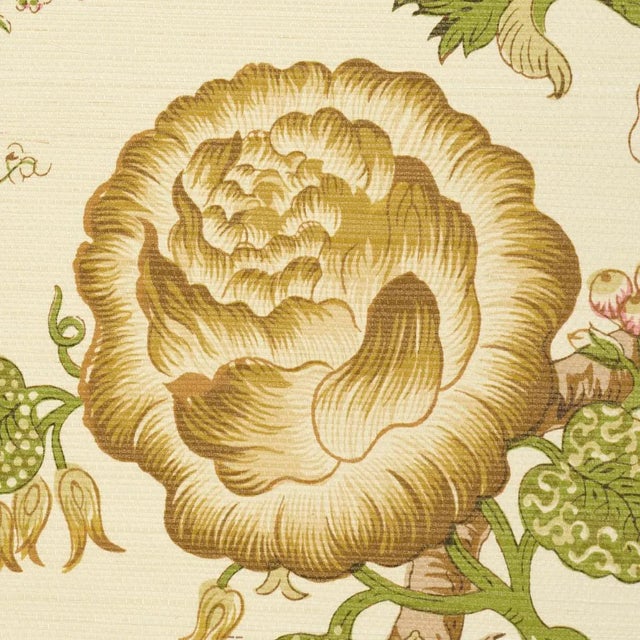 Contemporary SAMPLE - Schumacher Josephine Sisal Wallpaper In Citron For Sale - Image 3 of 4