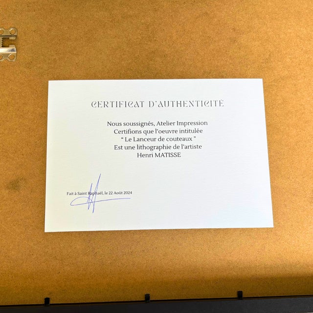 1950s Henri Matisse, The Knife Thrower, Jazz, 1947, Lithograph For Sale - Image 5 of 6