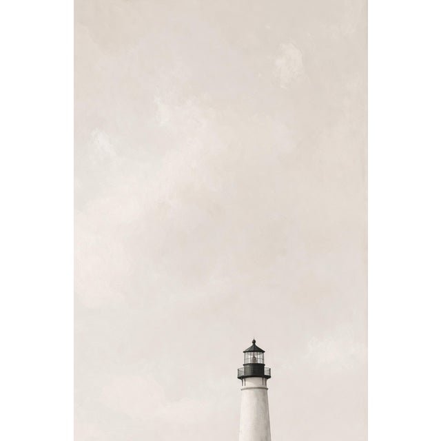 Coastal Lighthouse Wall Art, Minimalist Seascape Art Print, 24″ × 36″ For Sale In Buffalo - Image 6 of 9