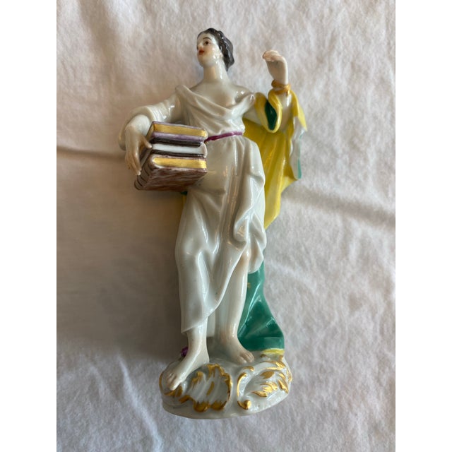 Late 19th Century Antique Porcelain Meissen Figurine For Sale - Image 5 of 7