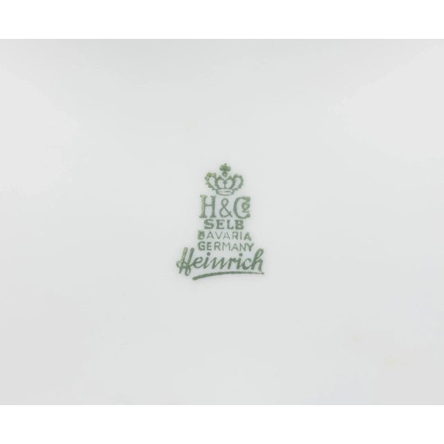 White Mid-Century Modernist Faux Bois White Vase by Heinrich For Sale - Image 8 of 9