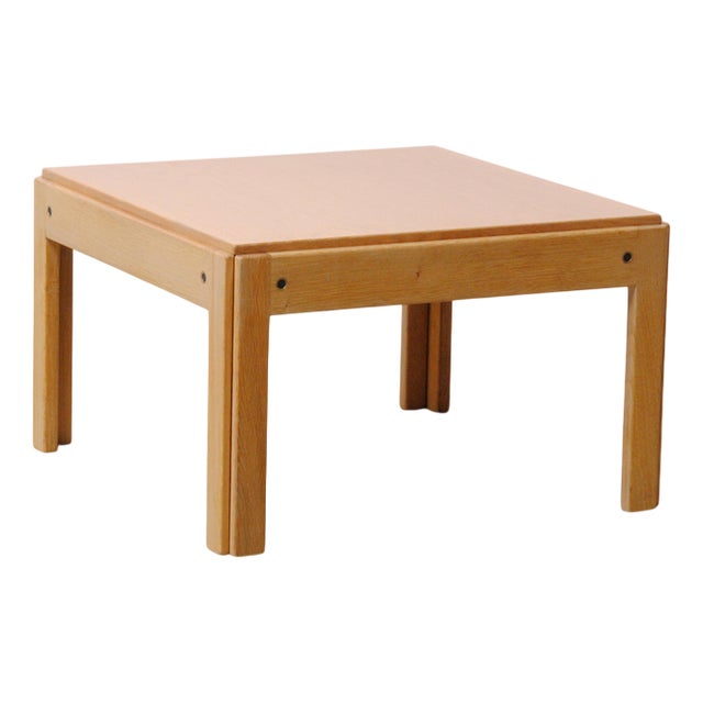 Fully Restored Danish Oak Plexus Side Table by Illum Wikkelso for CFC Silkeborg, 1960s For Sale