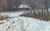 Winter Forest Oil Painting, Original Soviet Impressionism Art 30-48 For Sale - Image 6 of 6
