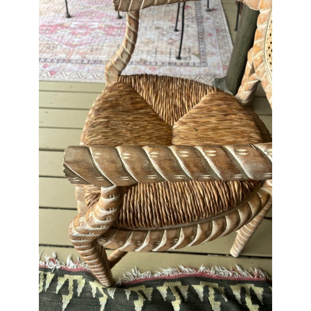 1970s Pair of McGuire Style Chairs For Sale In Charleston - Image 6 of 7
