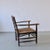 Low Rustic Bobbin Rush Seat Armchair, Netherlands, 1940s For Sale - Image 5 of 11