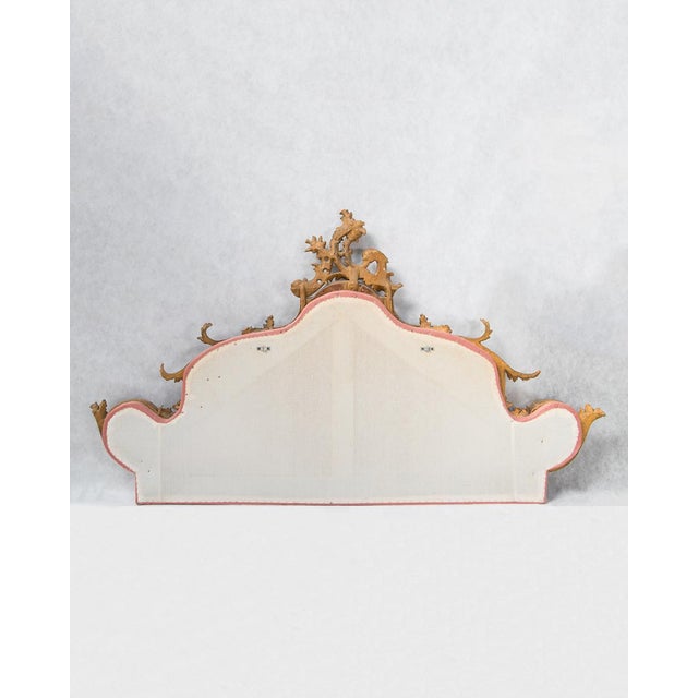 19th Century Rococo Italian Carved Giltwood Headboard For Sale - Image 15 of 18