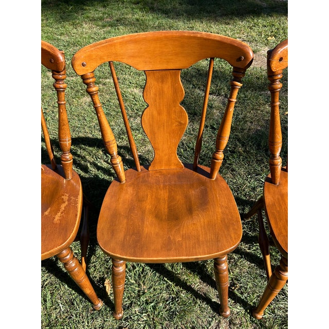 Mid-Century Modern Set of Six 20th Century Heywood-Wakefield Chairs For Sale - Image 3 of 18