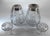 Perfume bottle and cotton ball holder with a 916/1000 silver rim and cut crystal. 1940-1950. Spain. Measurements: 6.1...