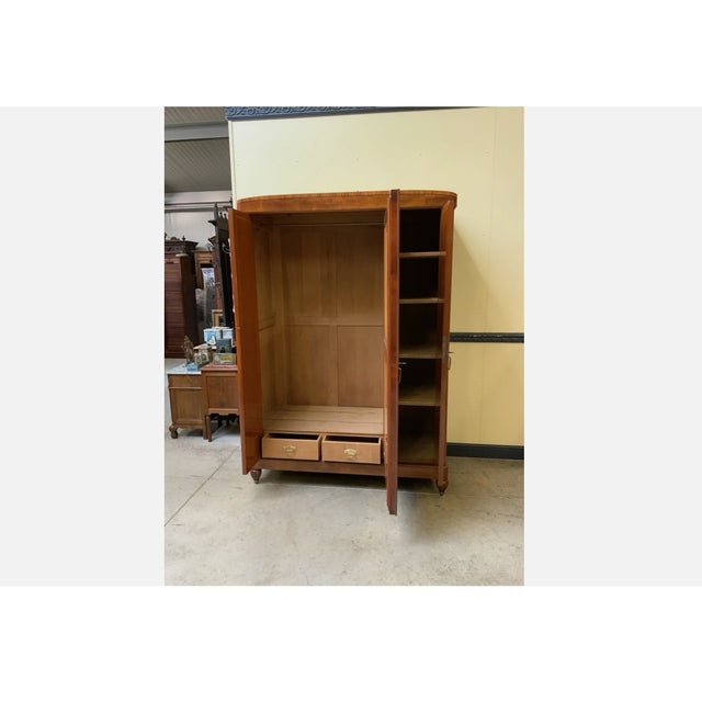 1930s Vintage Wardrobe with Mirror, 1930 For Sale - Image 5 of 12