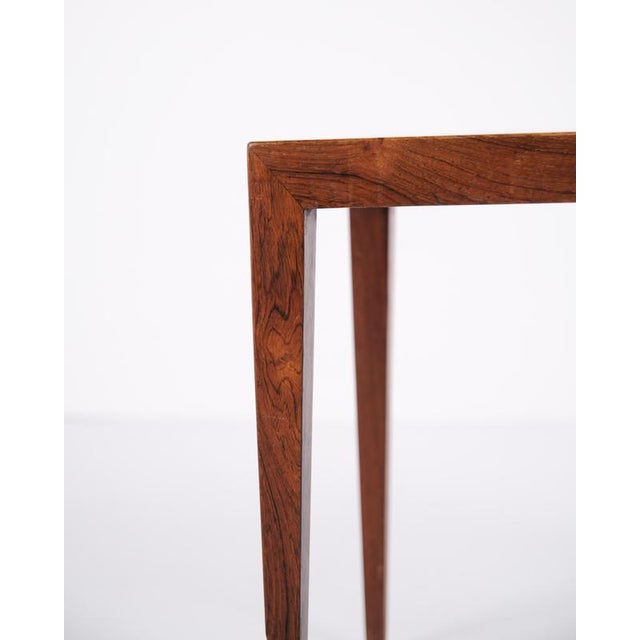 Model 41B Side Table in Rosewood by Severin Hansen for Haslev Furniture, 1960s For Sale - Image 9 of 13