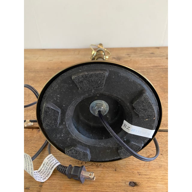 Pottery Barn Chelsea Metal Adjustable Table Lamp in Antique Brass Finish For Sale - Image 12 of 12