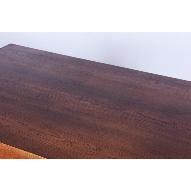 Art Deco Writing Desk in Oak and Marmoleum, Czechia, 1930s For Sale - Image 9 of 13